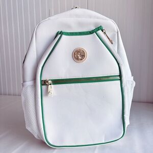 Mark & Graham X Spartina 449 Pickleball Backpack White & Green bag New***